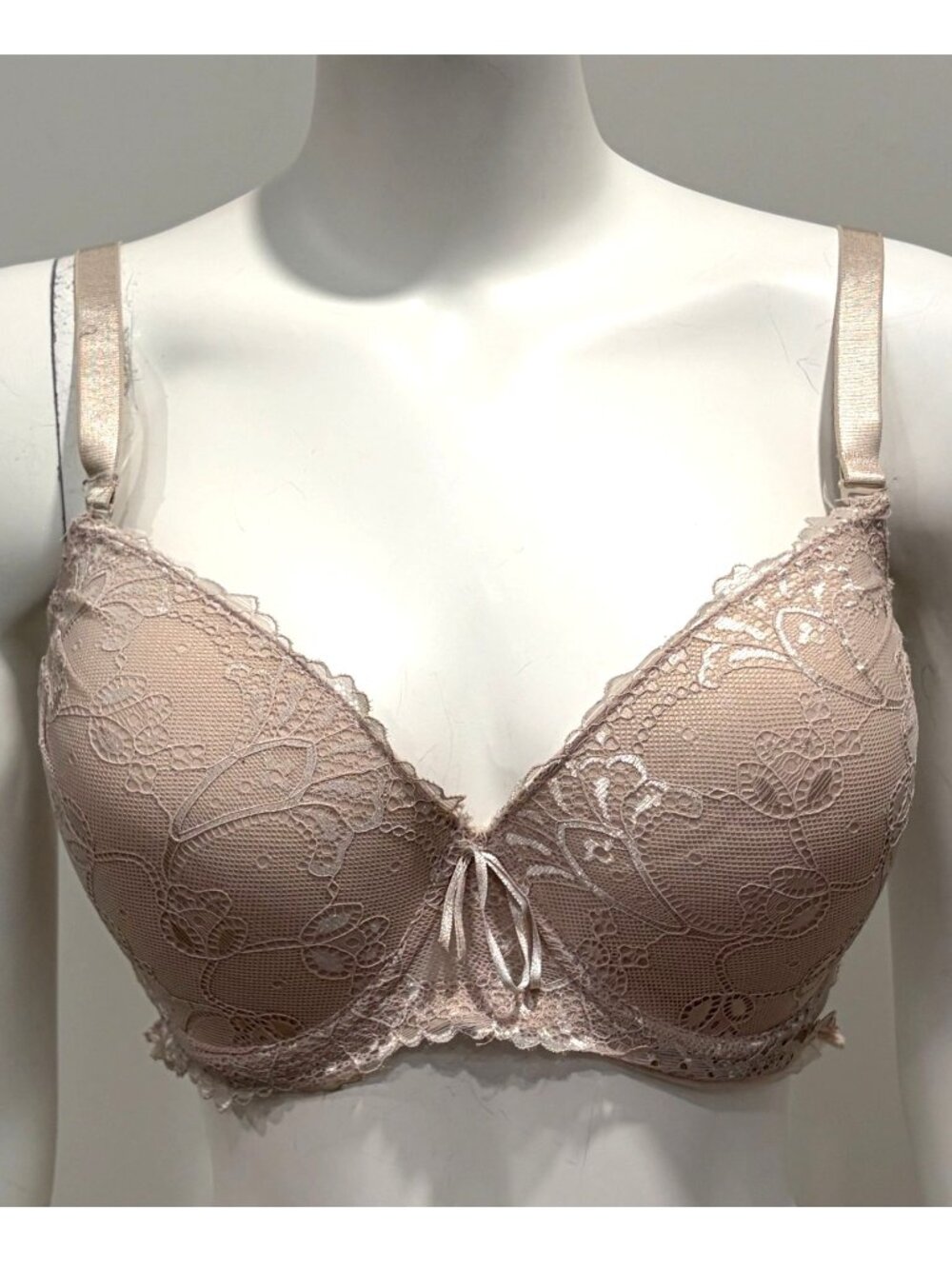 Parisian Intimates Lace Full Coverage Underwire Bra Size 40C Adjustable Straps